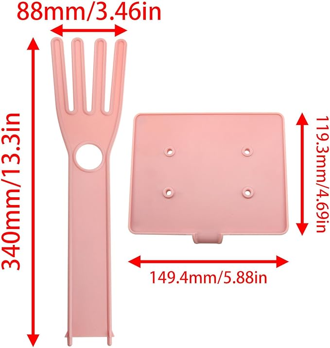 Pink Glove Holder 15x12x34cm Multifunctional Rubber Glove Drainer Towel Storage Rack Drying Rack Creative Kitchen Tools 1PCS