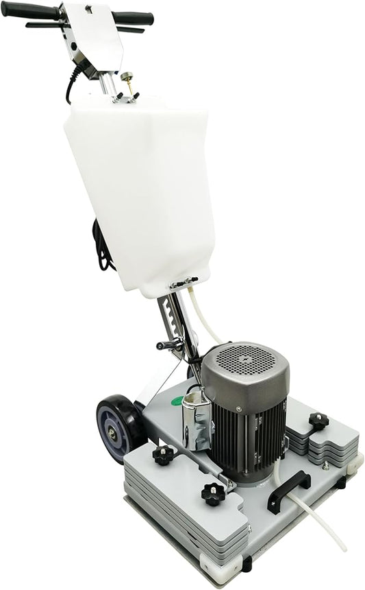 Floor Grinding Scrubber Buffer Polisher Machine Square Chassis Clean Polish Wax Renovate Step Gymnasiums Shops Hotels Office Exhibition Hard Ground 110V Commercial Industrial
