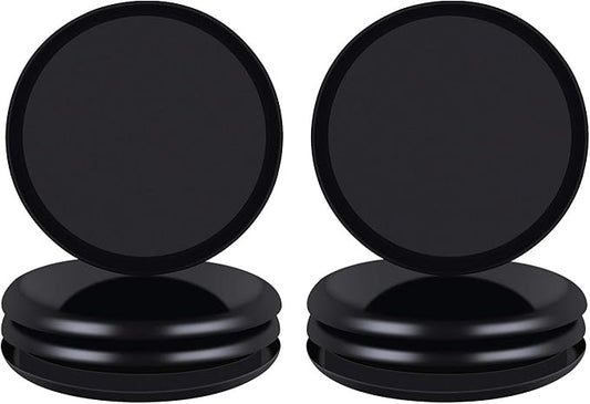 Ezprotekt 8 Pack Reusable Large Furniture Movers Sliders for Carpet, 5" Round Furniture Moving Pads, Carpet Sliders for Heavy Duty Sofa Bed Couch Fridge, Move Items Easily and Quickly (Black)