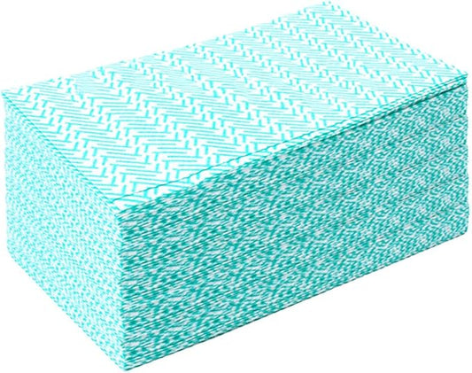 KMAKII Handi Wipe Reusable Cloths - Multi-Purpose Disposable Dish Cloths and Towels, Ultra Absorbent, Fast-Dry, Durable Cleaning Wipes for Kitchen and Home, Green, 11.8 x 21 inches, Pack of 80