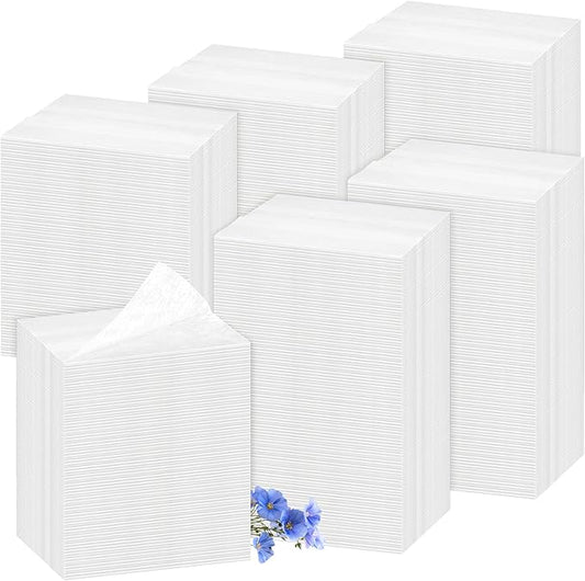 600 Count Flax Scent Dryer Sheets Fabric Softener Fresh Scent Dryer Sheets Bulk Naturally Softens and Removes Static Cling, Ideal for Large Households, Sensitive Skin