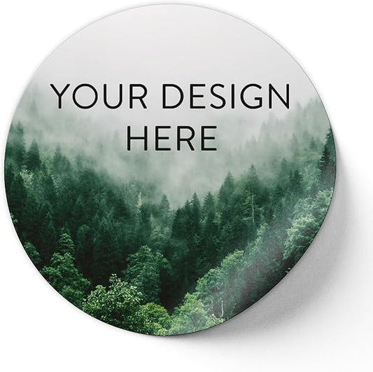 100 Custom Vinyl Stickers - Upload Your own Image, Text, Design, Logo - Personalized Logo Labels for Handmade, Packaging, Bottle, Jars, Candle, Brand Stickers (Foggy Valley, 2x2)
