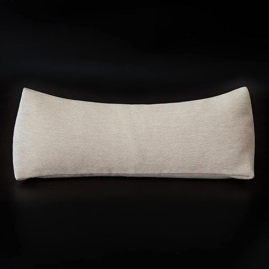 Buckwheat Neck Support Pillow Cervical Neck Cylinder Bolster Pillow,Buckwheat Hulls Adjustable Roll Pillow,Neck Pain Relief for Back and Side Sleepers Round Pillows for Lunch Break beige, 6*15 inch