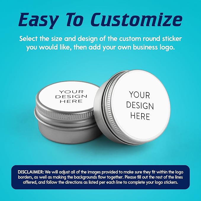 5-1000 Custom Vinyl Stickers - Upload Your own Image, Text, Design, Logo - Personalized Logo Labels for Handmade, Packaging, Bottle, Jars, Candle, Brand Stickers (White, 3x3)
