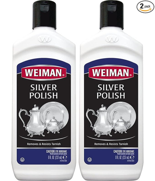 Weiman Silver Polish, 8 ounce Bottles, pack of 2