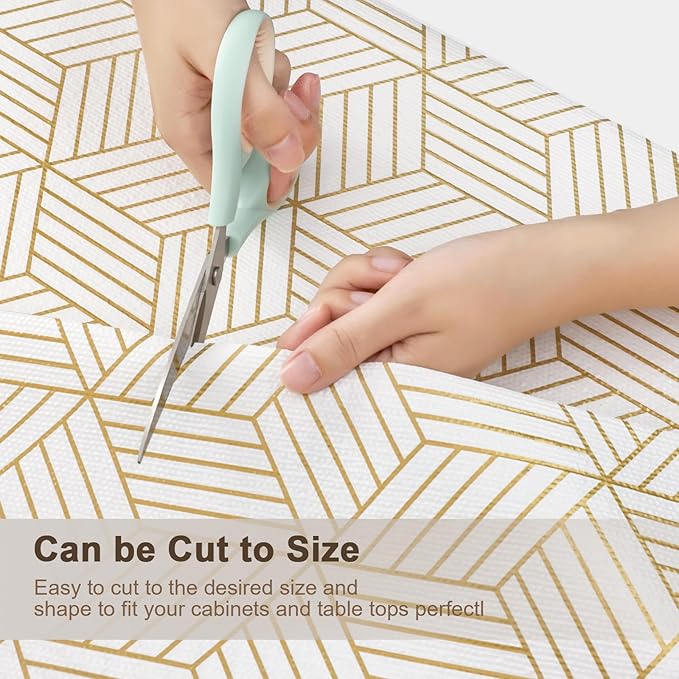OcePor Non-Adhesive Drawer and Shelf Liner 24IN x 20FT，Non-Slip Kitchen Cabinet Liner Non-Adhesive Thick Strong Grip Waterproof Washable