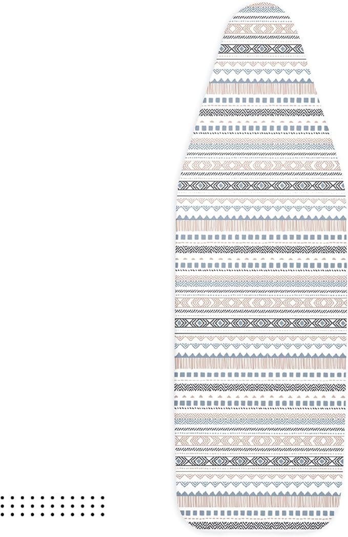 Encasa XO Ironing Board Cover and Pad 57"x22" - Thick 3mm Felt Padding, Drawstring Tightening & Lock, Easy Fit, Scorch & Stain Resistant, Fits X-Large Ironing Board - Aztec