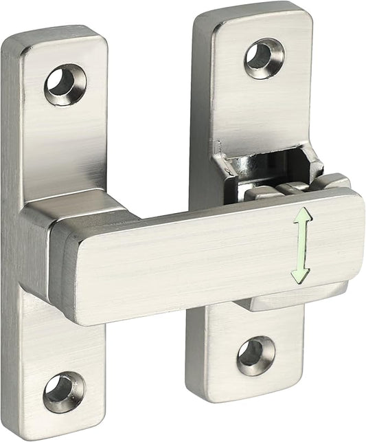90/180 Degree Flip Latch Gate Latch, Heavy Duty Black Safety Door Lock Enhanced Security Flip Latch Lock Hardware for Interior Door Front Door Barn Garden Fence Window Bathroom Cabinet