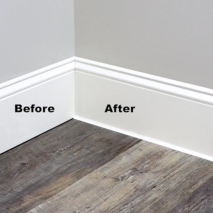 InstaTrim The Original Flexible Trim - 50ft Grey 3/4" Wide Caulk Tape - Adhesive Trim with Many Uses Including Caulking for Bathtubs, Sinks, Counters, Tile, Floors - Made in USA