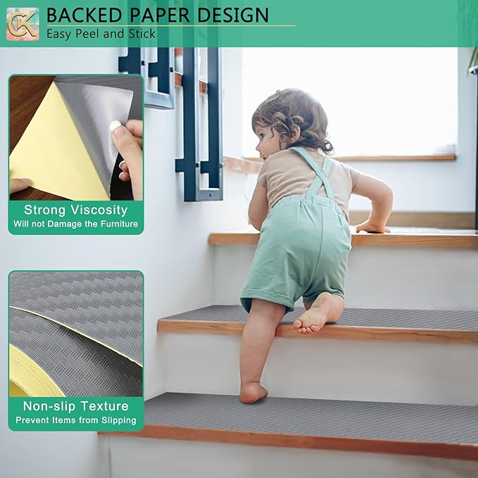 Self-Adhesive Shelf Liner Kitchen Liner, Waterproof Backed Paper Easy Peel and Stick Contact Liner Without Residue for Decor Your Desk Surface, Kitchen Countertops (Silver, 11.8 x 393.7 inches)