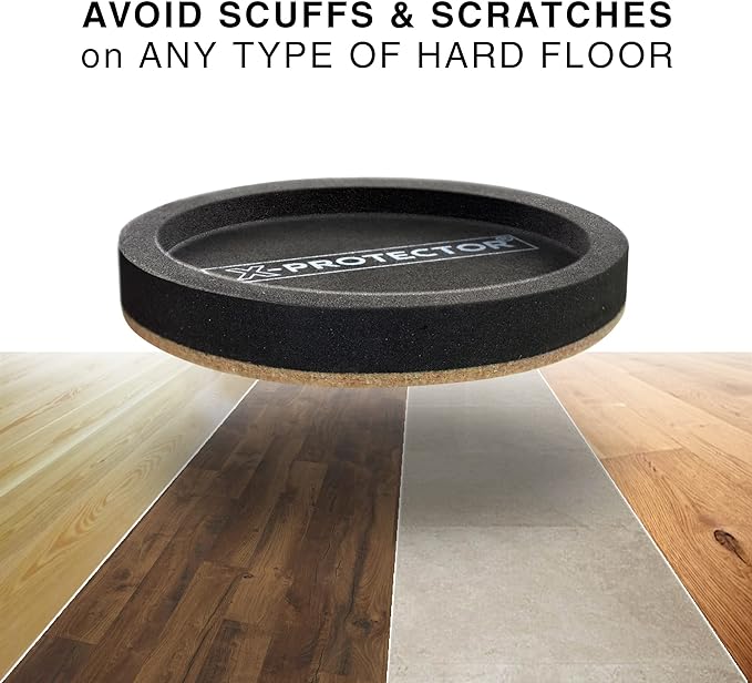 Felt Furniture Sliders for Hardwood Floors X-PROTECTOR 8 PCS 4 3/4” - Furniture Slider with Unique Design - Heavy-Duty Furniture Movers for Hard Surfaces - Felt Sliders - Move Your Furniture Easily!