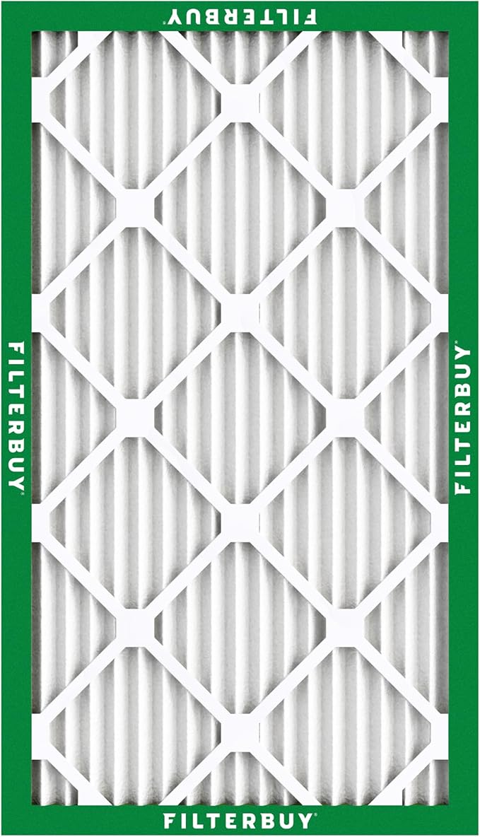 Filterbuy 12x30x1 Air Filter MERV 8 (MPR 700) Dust Defense Replacement (6-Pack), Electrostatic Pleated HVAC AC Furnace Filters, Made in USA (Actual Size: 11.88 x 29.88 x 0.75)