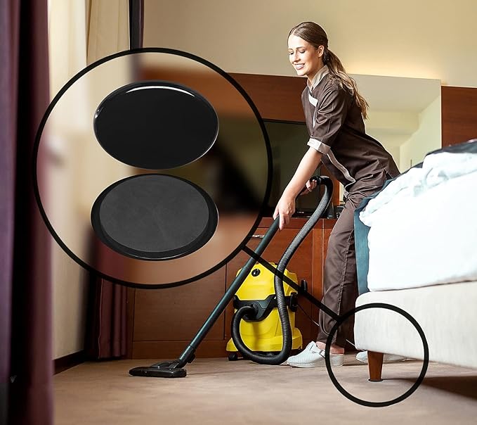 Slipstick GorillaPads Non-Slip Furniture Pads & Furniture Sliders Variety Pack (68 Pieces) Protects a Wide Range of Furniture & Floors, Whole House Furniture Gripper Slider Floor Protector Kit Black