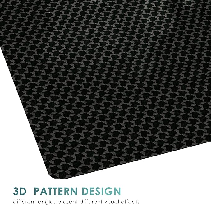 Vicwe Office Chair Mat for Carpet, 63" x 51"Anti-Slip Waterproof Floor Protector Desk Chair Mat for Rolling Chairs, Heavy Duty Chair Mat with Studs,Easy Glide Floor Mat for Home,Gaming