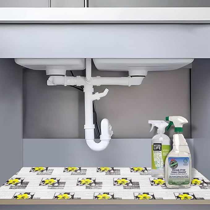 Non Adhesive Shelf Liner 12" W x 240" L Kitchen Drawer Liner Pantry Liner for Shelves Cupboard Liner Kitchen Cabinet Cover Easy to Trim