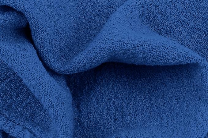 Avalon Towels Cotton Shop Rags – (Pack of 150) Size 12x14 Inches Cleaning Rags – Absorbent Shop Towels and Multipurpose Cleaning Towels for Automobiles, Industries, Garage and Homes (Blue)