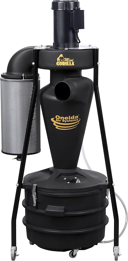 Oneida Air Systems Mini-Gorilla HEPA-GFM Cyclonic Dust Collector (220V)
