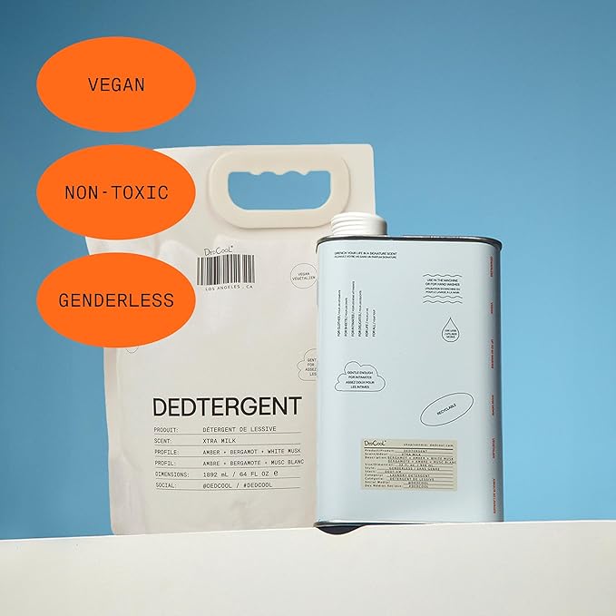 DedCool Liquid Laundry Dedtergent | Red Dakota | Bold Woody Fragrance Detergent | Removes Stains | Infused with Natural Essential Oils | Non-Toxic | 120 Washes | 64 fl oz