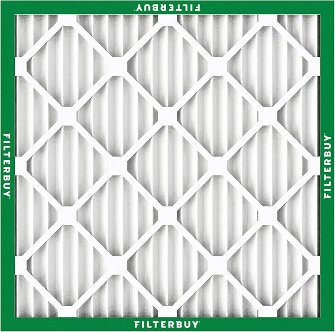 Filterbuy 24x24x1 Air Filter MERV 8 (MPR 700) Dust Defense Replacement (6-Pack), Electrostatic Pleated HVAC AC Furnace Filters, Made in USA (Actual Size: 23.38 x 23.38 x 0.75)