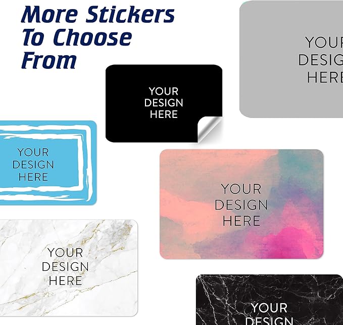 5-1000 Custom Vinyl Stickers - Upload Your own Image, Text, Design, Logo - Personalized Logo Labels for Handmade, Packaging, Bottle, Jars, Candle, Brand Stickers (Black, 3x2)