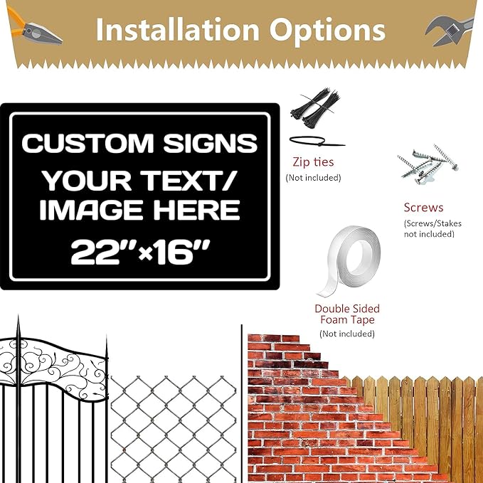 custom metal sign,Aluminum Weatherproof Metal Sign Multiple Sizes Custom Personalized Text And picture Here,hazard sign,garden sign,custom door sign,Customised business signs