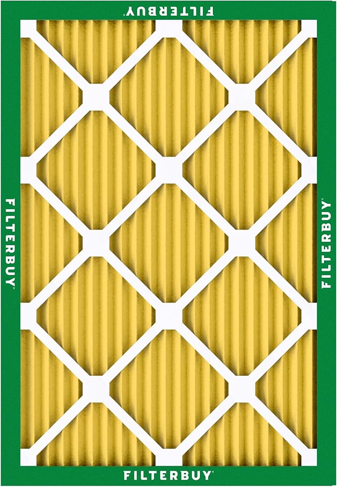 Filterbuy 16x21x1 Air Filter MERV 11 (MPR 1200) Allergen Defense Replacement (4-Pack), Electrostatic Pleated HVAC AC Furnace Filters, Made in USA (Actual Size: 15.50 x 20.50 x 0.75)
