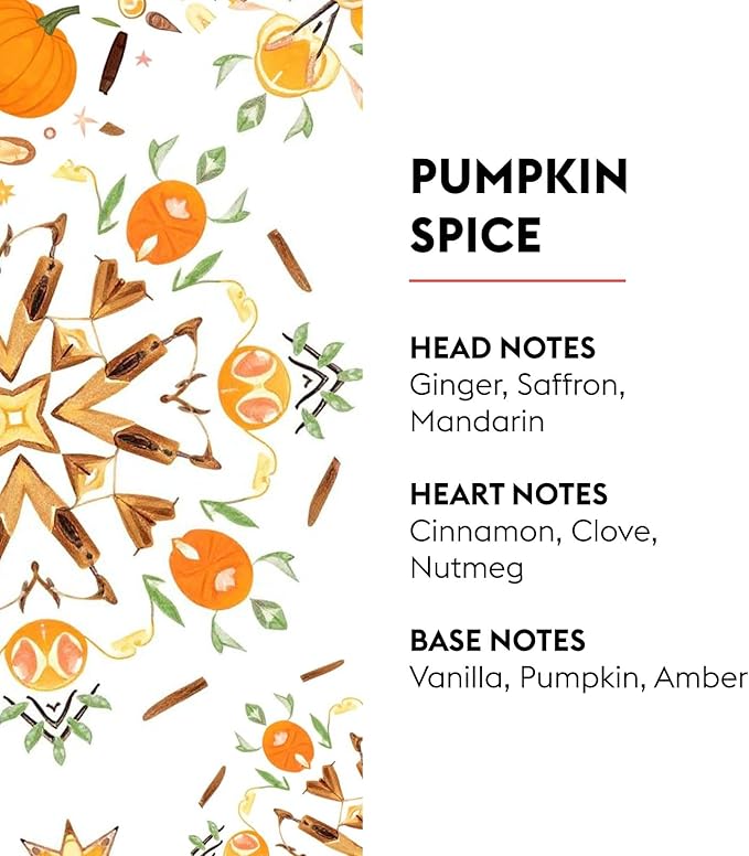 MAISON BERGER Pumpkin Spice – Home Fragrance Refill, 1L (33.8 Fluid Ounces) Warm Autumn Aroma – Air Purifier for Lampe Berger Diffuser – 160 Hrs of Cozy Seasonal Scent