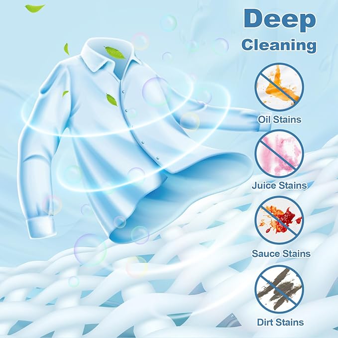 Laundry Detergent Sheet, Eco-Friendly & Hypoallergenic Wash Strips, Natural Ingredients, Ultra-Concentrated, Travel-Ready, No Plastic Jug- Unscented, (240 Loads) 120 Sheets
