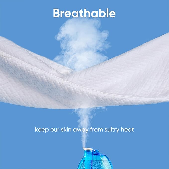 Cooling Waterproof Mattress Protector Full Size, Mattress Cover 3D Air Fabric Mattress Pad Cover Smooth Soft Breathable Noiseless, 8''-21'' Deep Pocket