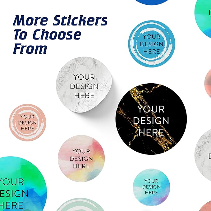 100 Custom Vinyl Stickers - Upload Your own Image, Text, Design, Logo - Personalized Logo Labels for Handmade, Packaging, Bottle, Jars, Candle, Brand Stickers (Silver Marble, 3x3)