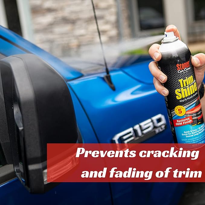 Stoner Car Care 91034-6PK Trim Shine – Vinyl and Plastic Protectant for Interior and Exterior Detailing, Restores OEM Color, Adds Shine, UV and Water Protection – 12 oz (Pack of 6)