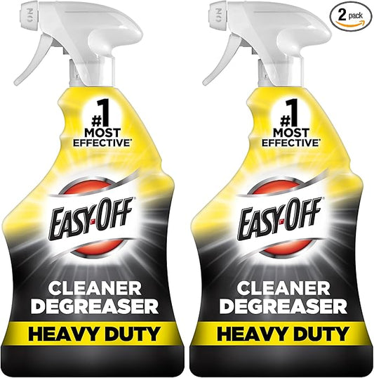Easy Off Heavy Duty Degreaser Cleaner Spray, 32 Ounce (Pack of 2)