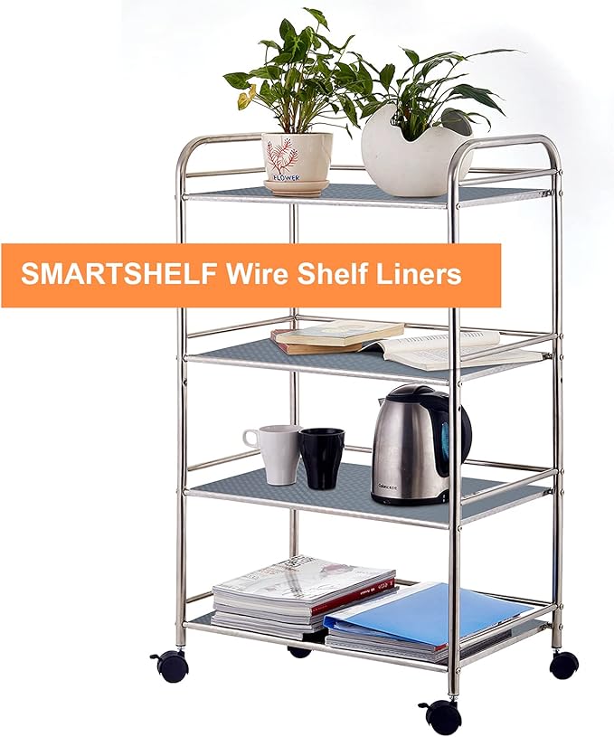 Shelf Liners for Kitchen Cabinets Non Adhesive Drawer Liner EVA Material Cupboard Mat Waterproof Refrigerator Mats Washable Fridge Liner for Cupboard and Desks Shelf Liner 11.8 x 236.2 Inches