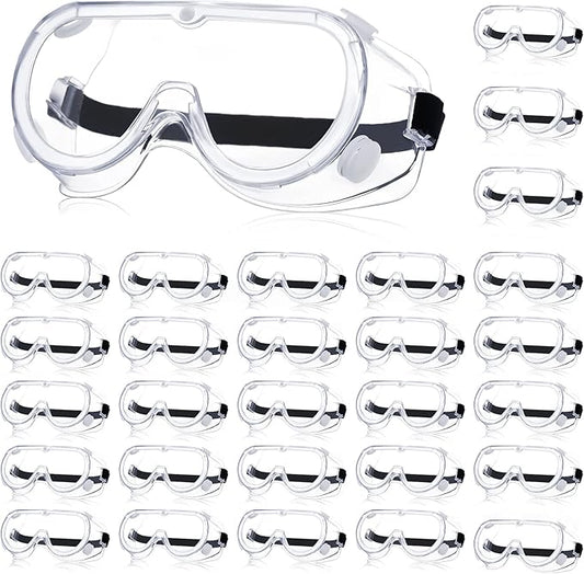 Yunsailing Protective Safety Goggles Lab Over Glasses Clear Anti Fog Eye Protection Goggles for Men Women
