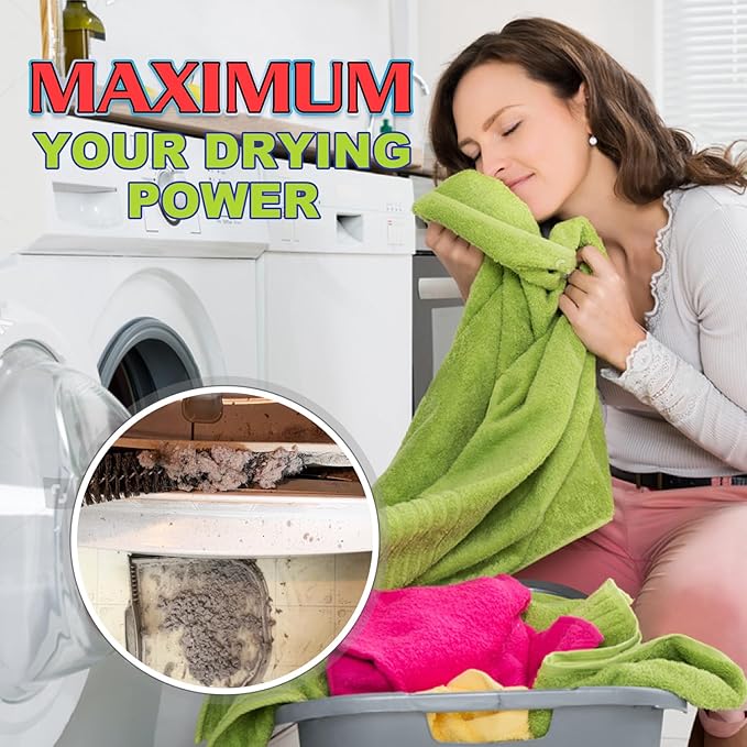 Sealegend Dryer Vent Cleaner Kit Dryer Lint Vacuum Attachment Lint Remover, Dryer Vent Vacuum Hose With Brush, Black