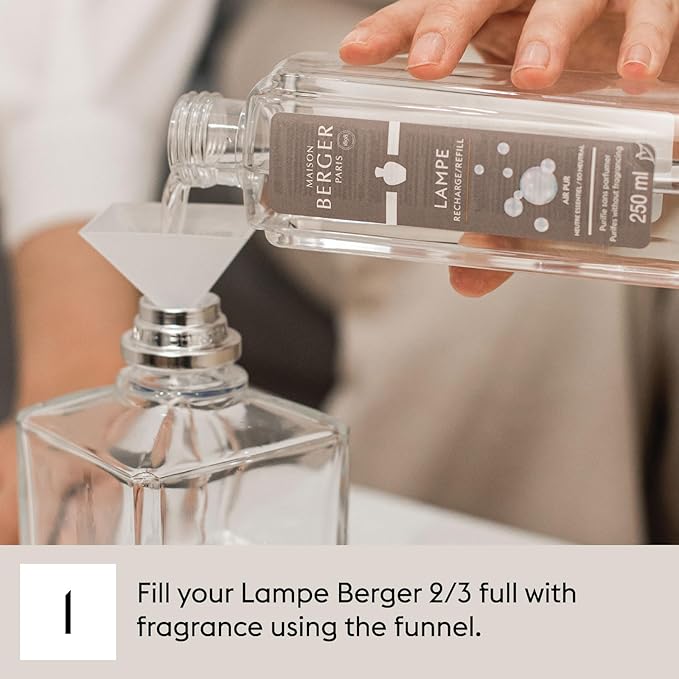 MAISON BERGER Wilderness Fragrance Refill – 1 Liter (33.8 Fluid Ounces) Air Freshener with Green & Earthy Notes - Tomato Leaf, Oak Moss, Birch, Dye-Free – Made in France – 40-Hour Diffusion