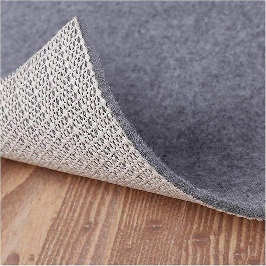 Non Slip Rug Pad Grippers - Square 6x6, 1/8" Thick, (Felt + Rubber) Double Layers Area Carpet Mat Tap, Provides Protection Cushioning for Hardwood or Tile Floors