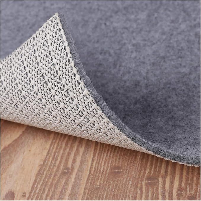 Non Slip Rug Pad Grippers - 6x9, 1/8" Thick, (Felt + Rubber) Double Layers Area Carpet Mat Tap, Provides Protection and Cushioning for Hardwood or Tile Floors