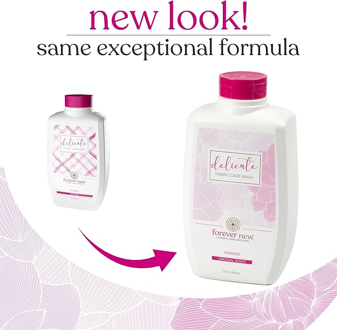 FOREVER NEW Granular Detergent Powder - Delicate Laundry Care Wash - Original Scented, 32 Oz