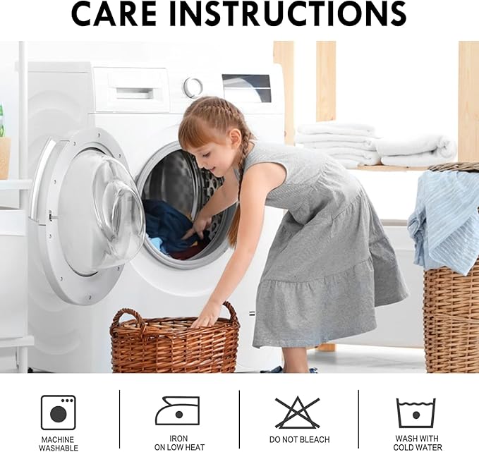 DWCN Blackout Curtains – Thermal Insulated, Energy Saving & Noise Reducing Bedroom and Living Room Curtains, Dusty Blue, W 42x L 36 Inch, Set of 2 Rod Pocket Curtain Panels