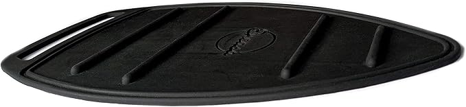 Encasa XO Silicon Mat for Hot Iron Rest - Heat Resistant, Anti - Slip, Thicker Pad for Protecting Your Table During Ironing, Non-Burning, Machine Washable, Durable - Black