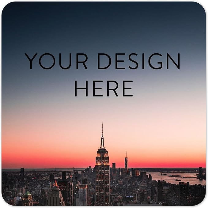100 Custom Vinyl Stickers - Upload Your own Image, Text, Design, Logo - Personalized Logo Labels for Handmade, Packaging, Bottle, Jars, Candle, Brand Stickers (City, 3x3 Square)