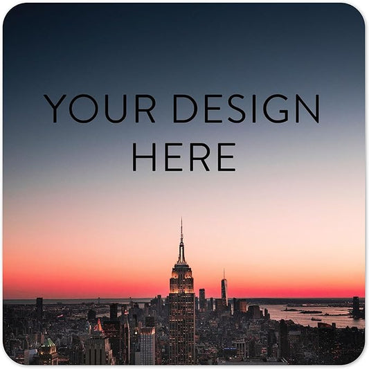 100 Custom Vinyl Stickers - Upload Your own Image, Text, Design, Logo - Personalized Logo Labels for Handmade, Packaging, Bottle, Jars, Candle, Brand Stickers (City, 3x3 Square)