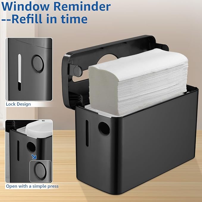 Paper Towel Dispenser Countertop, Multifold Trifold Paper Towel Holder, Hand Towel Dispenser, Commercial Paper Towel Dispenser,Paper Towel Holder for Home Kitchen Restaurant