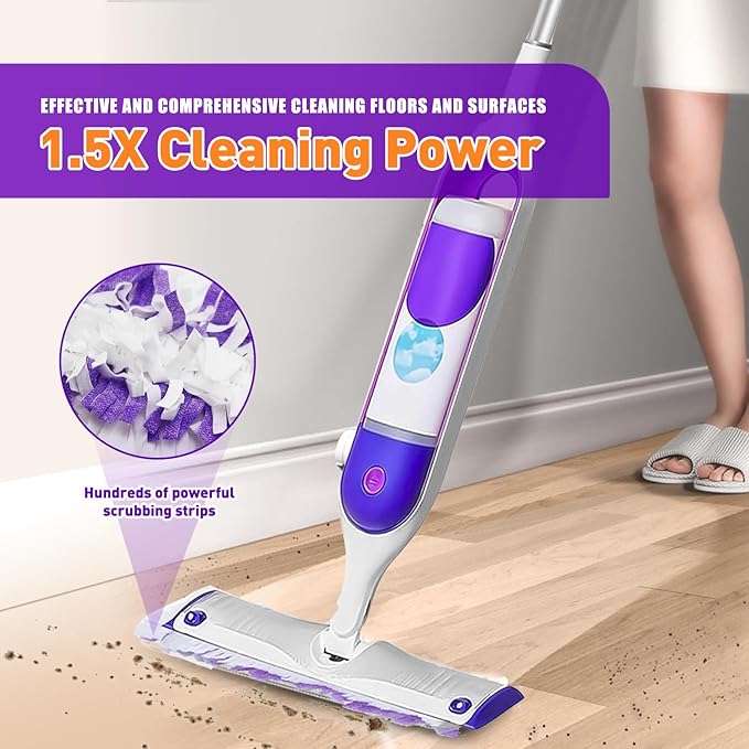 50 Count Disposable Mopping Pads Refills for PowerMop Mopping Pads Multi-Surface Household Replacement Mop Pads,for Swiffer Power Mop Pads, Safe on All Finished Floors.
