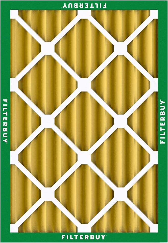 Filterbuy 16x20x4 Air Filter MERV 11 (MPR 1200) Allergen Defense Replacement (4-Pack), Electrostatic Pleated HVAC AC Furnace Filters, Made in USA (Actual Size: 15.50 x 19.50 x 3.63)