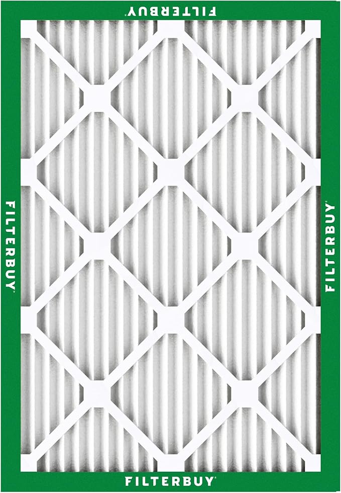 Filterbuy 18x24x1 Air Filter MERV 8 (MPR 700) Dust Defense Replacement (6-Pack), Electrostatic Pleated HVAC AC Furnace Filters, Made in USA (Actual Size: 17.38 x 23.38 x 0.75)