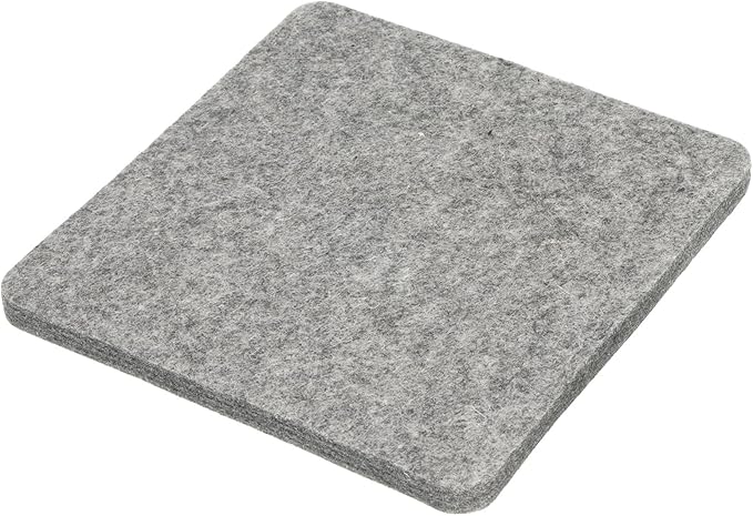 PATIKIL Wool Pressing Mat, 9" x 9" Wool Ironing Pad Blanket 0.5" Thickened Heat Resistant Quilting Ironing Pad for Quilters Sewing Craft, Grey
