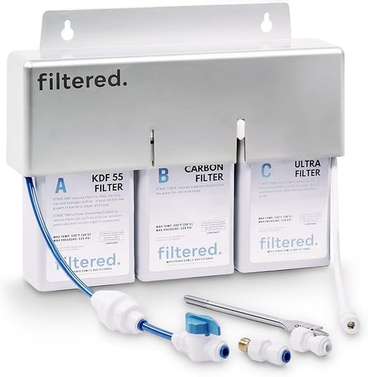 Inline Water Filter for Refrigerators & Ice Makers – Universal Refrigerator Water Filter Kit, 5-Min Easy Install, High-Capacity Filtration for Clean Water & Ice