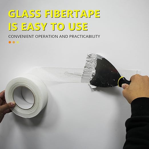 8" 100 Feet Drywall Joint Tape, Self-Adhesive Encrypted Fiberglass Drywall Repair Mesh Tape for Wall Cracks and Seam Patch
